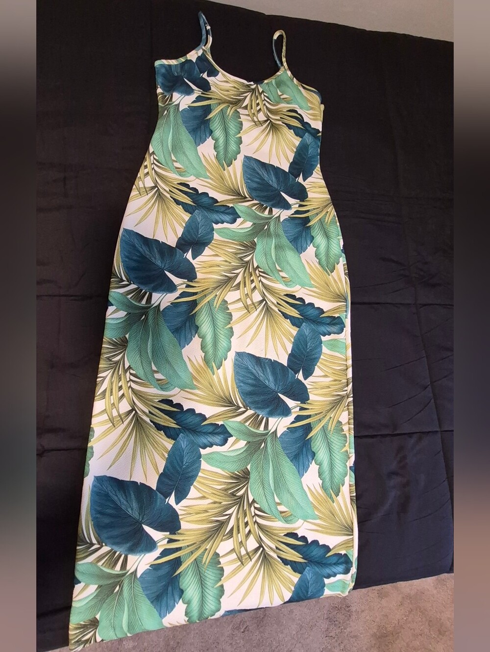 Boohoo Tall Tropical Maxi Dress